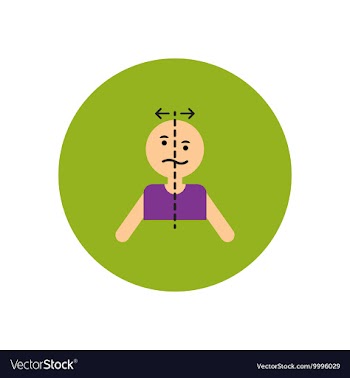 Stylish icon in color circle attack stroke face vector image