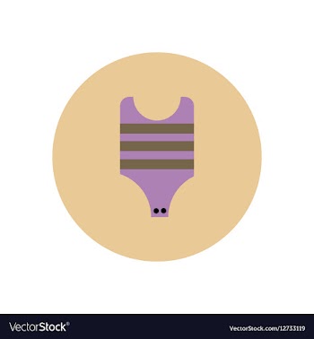Stylish icon in color circle babies clothing vector image
