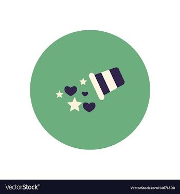 Stylish icon in color circle baby bucket vector image