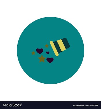 Stylish icon in color circle baby bucket vector image