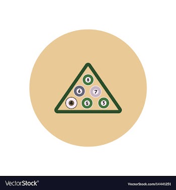 Stylish icon in color circle billiard balls vector image