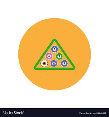 Stylish icon in color circle billiard balls vector image