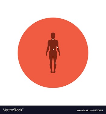 Stylish icon in color circle body osteoarthritis vector image