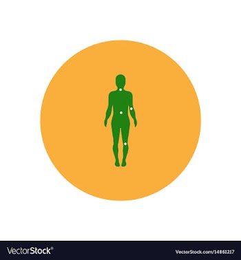 Stylish icon in color circle body osteoarthritis vector image