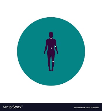 Stylish icon in color circle body osteoarthritis vector image