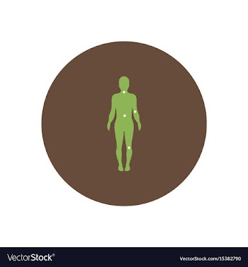 Stylish icon in color circle body osteoarthritis vector image