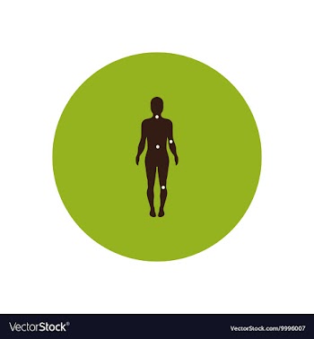 Stylish icon in color circle body osteoarthritis vector image
