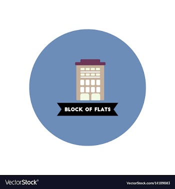 Stylish icon in color circle building apartment vector image