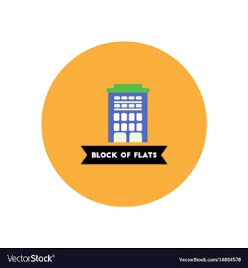 Stylish icon in color circle building apartment vector image