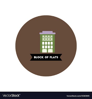 Stylish icon in color circle building apartment vector image