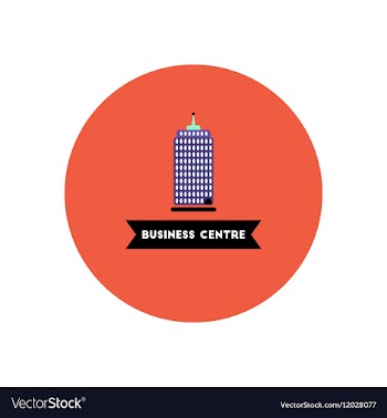 Stylish icon in color circle building business vector image