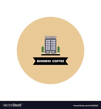 Stylish icon in color circle building business vector image