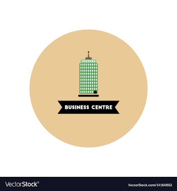 Stylish icon in color circle building business vector image