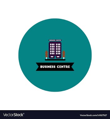 Stylish icon in color circle building business vector image