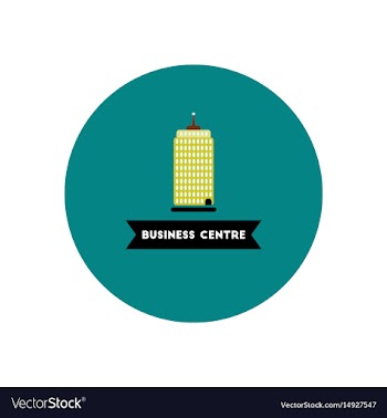 Stylish icon in color circle building business vector image