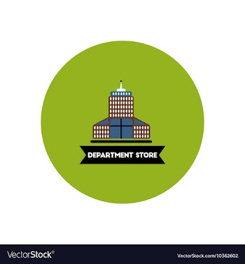 Stylish icon in color circle building Department vector image