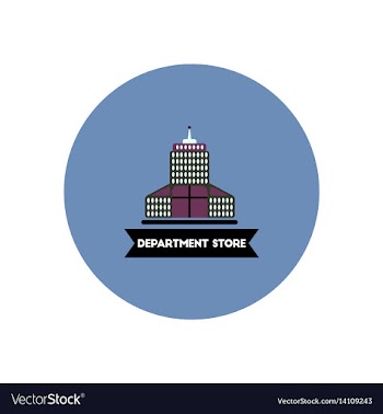 Stylish icon in color circle building department vector image
