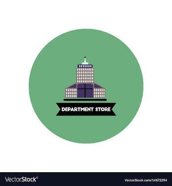 Stylish icon in color circle building department vector image