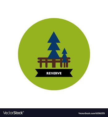 Stylish icon in color circle building reserve vector image