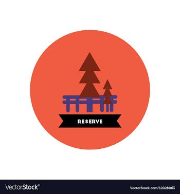 Stylish icon in color circle building reserve vector image