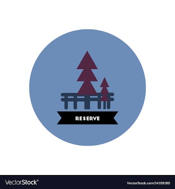 Stylish icon in color circle building reserve vector image