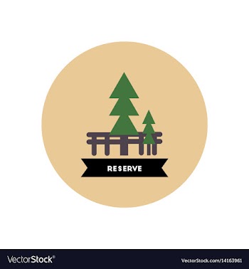 Stylish icon in color circle building reserve vector image