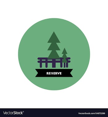 Stylish icon in color circle building reserve vector image