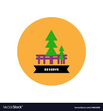 Stylish icon in color circle building reserve vector image