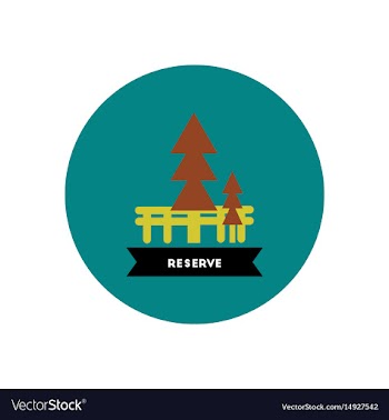 Stylish icon in color circle building reserve vector image