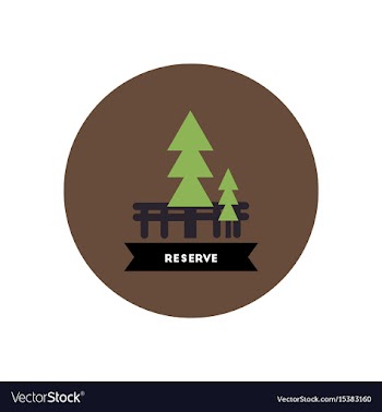 Stylish icon in color circle building reserve vector image