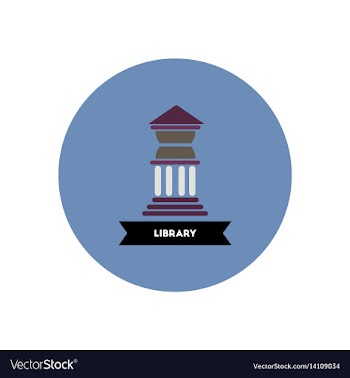 Stylish icon in color circle building university vector image