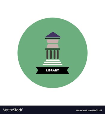 Stylish icon in color circle building university vector image