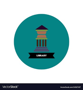 Stylish icon in color circle building university vector image