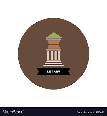 Stylish icon in color circle building university vector image