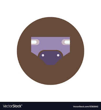 Stylish icon in color circle children diapers vector image