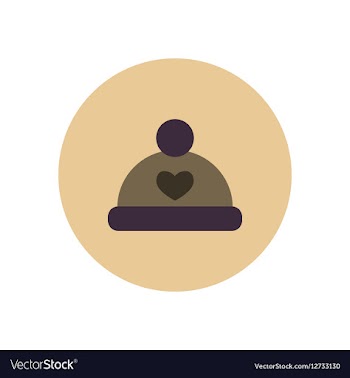 Stylish icon in color circle children hat vector image