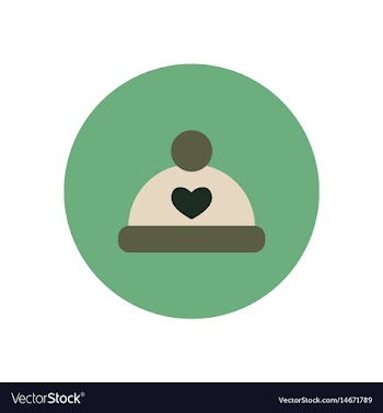 Stylish icon in color circle children hat vector image