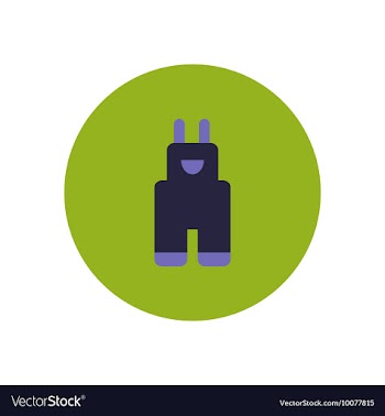 Stylish icon in color circle children pants vector image