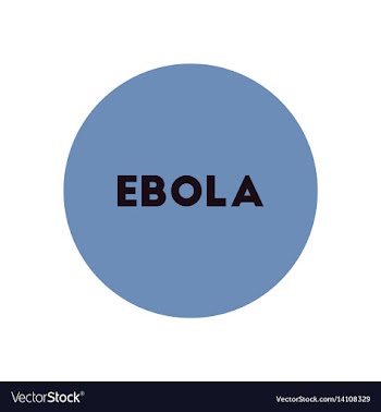 Stylish icon in color circle ebola alert vector image