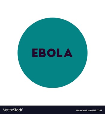Stylish icon in color circle ebola alert vector image