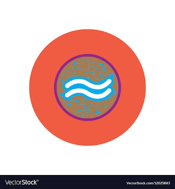 Stylish icon in color circle element zodiac vector image