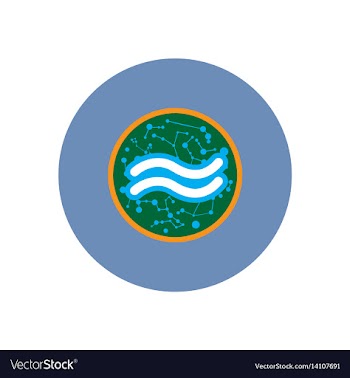 Stylish icon in color circle element zodiac vector image