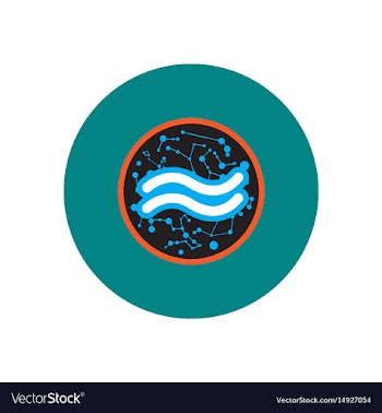 Stylish icon in color circle element zodiac vector image