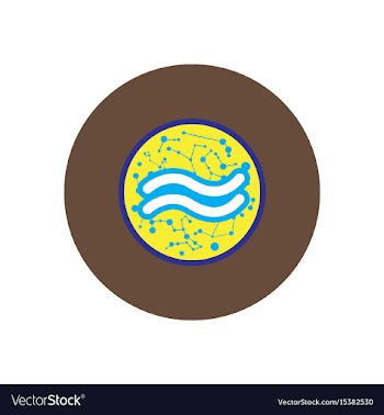 Stylish icon in color circle element zodiac vector image