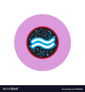 Stylish icon in color circle element zodiac vector image