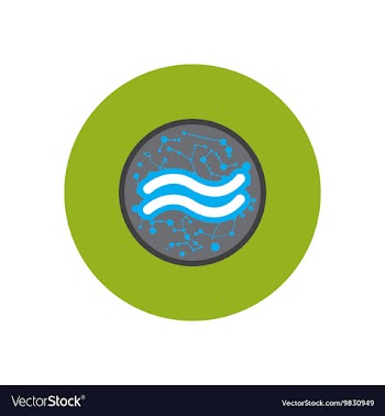 Stylish icon in color circle element zodiac vector image