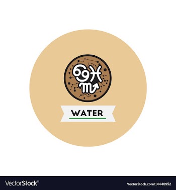 Stylish icon in color circle element zodiacal vector image