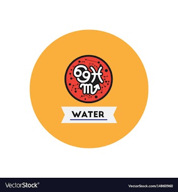 Stylish icon in color circle element zodiacal vector image