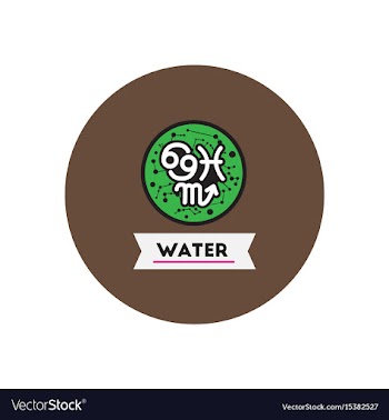 Stylish icon in color circle element zodiacal vector image