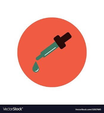 Stylish icon in color circle eye drops vector image